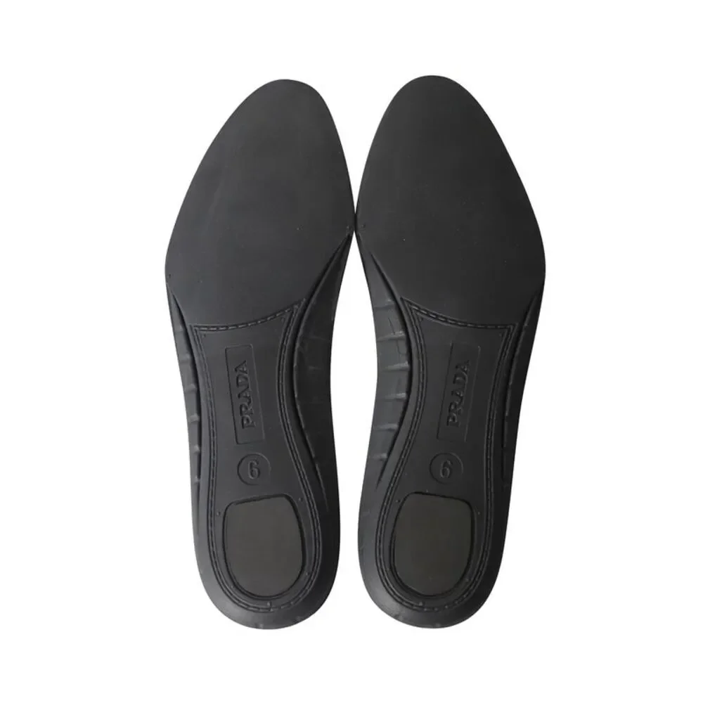 Prada Platform Brogues in Black Leather - Picture 8 of 10